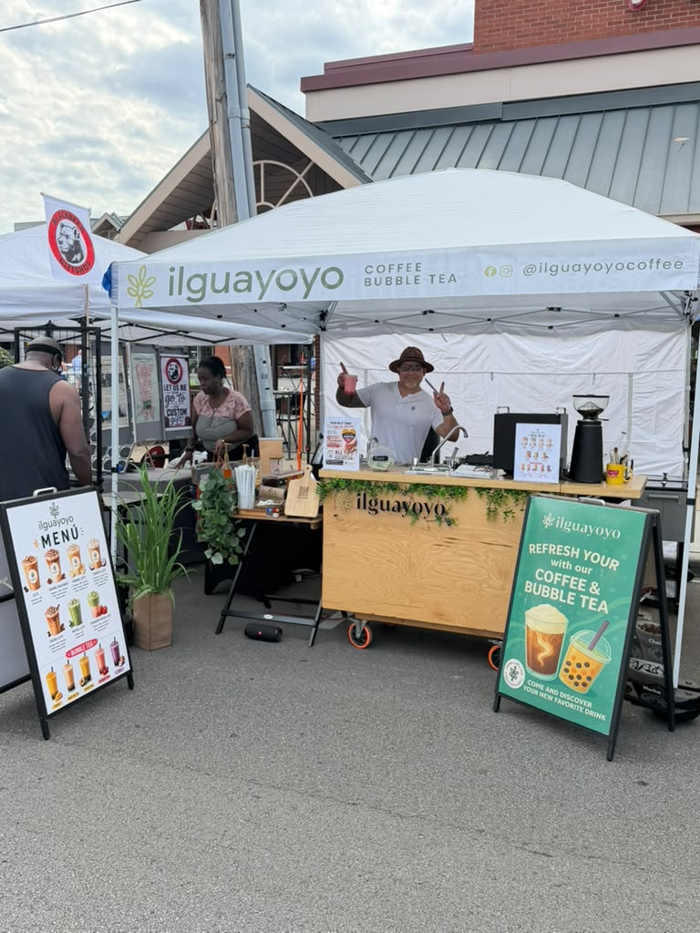 Carpa IL Guayoyo con servicio completo de café y bubble tea